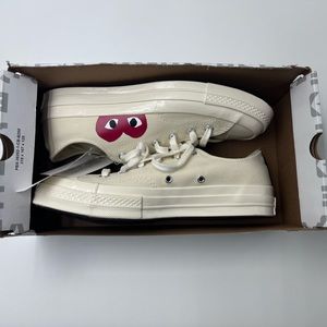 Converse Comme De Garçon PLAY Low Top Sneakers